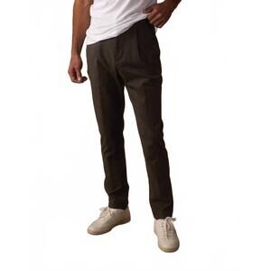 NEW THE NORMAL BRAND straight leg solid pants in dark olive